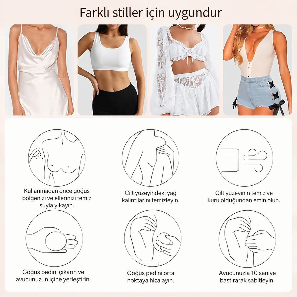 Vakumlu Göğüs Ucu Pedi